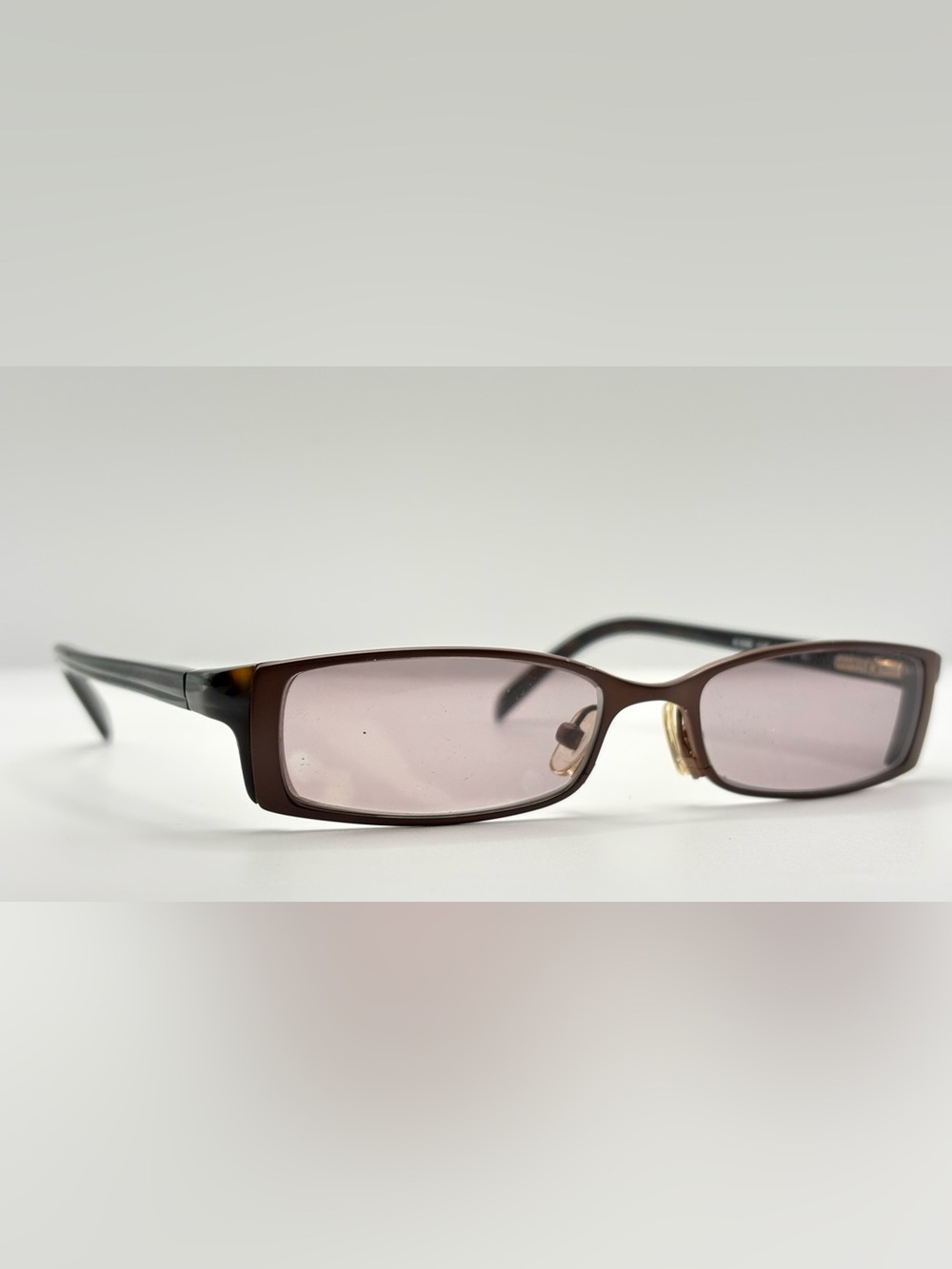 Adrienne Vittadini AV6065 Brown Oval Sunglasses Frames Only